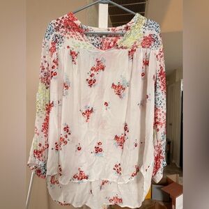 Lucky Brand Multicolor Floral Blouse